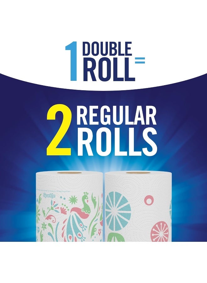 Sparkle Tear-A-Square Paper Towels, 2 Double Rolls = 4 Regular Rolls, Customizable Sheet Size Paper Towel - Image 5